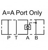 product NG6 (CETOP 3) Модулен пилотно управляван възвратен клапан, MPC 02 A , 60 L/min, A port thumb