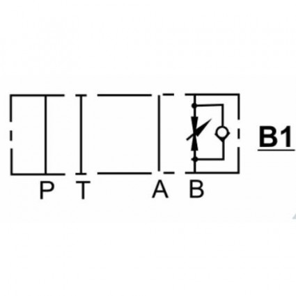 product NG6 (CETOP 3) Модулен клапан за управление на потока, MTC 02 B , 30 L/min, B port image thumb