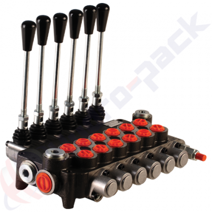 product 80 литра Моноблок управляващ клапан, 6P80 , шест макари , G 1/2" , open center макара image thumb